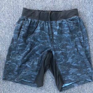 Men’s Lululemon blue cameo shorts